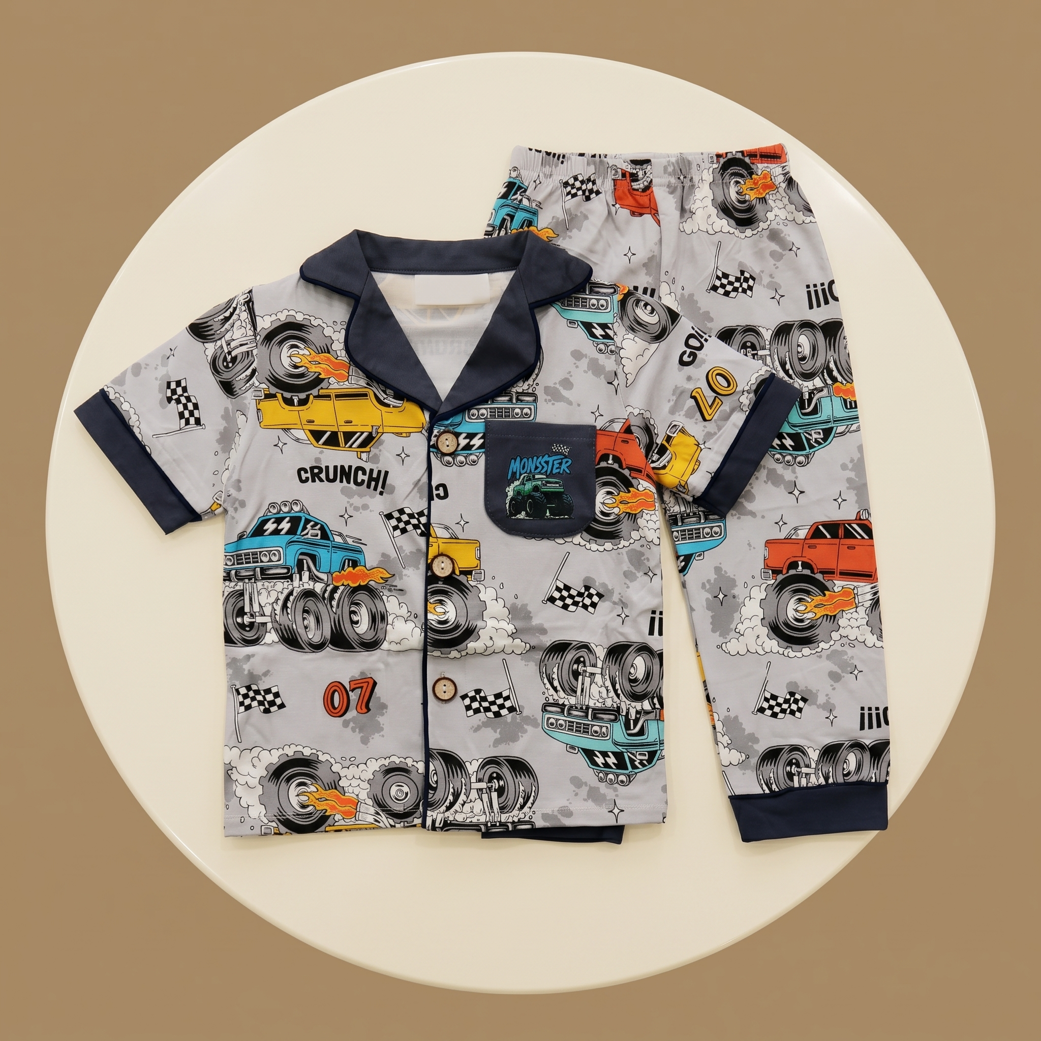 Monster 07 Kids H/S Pajamas
