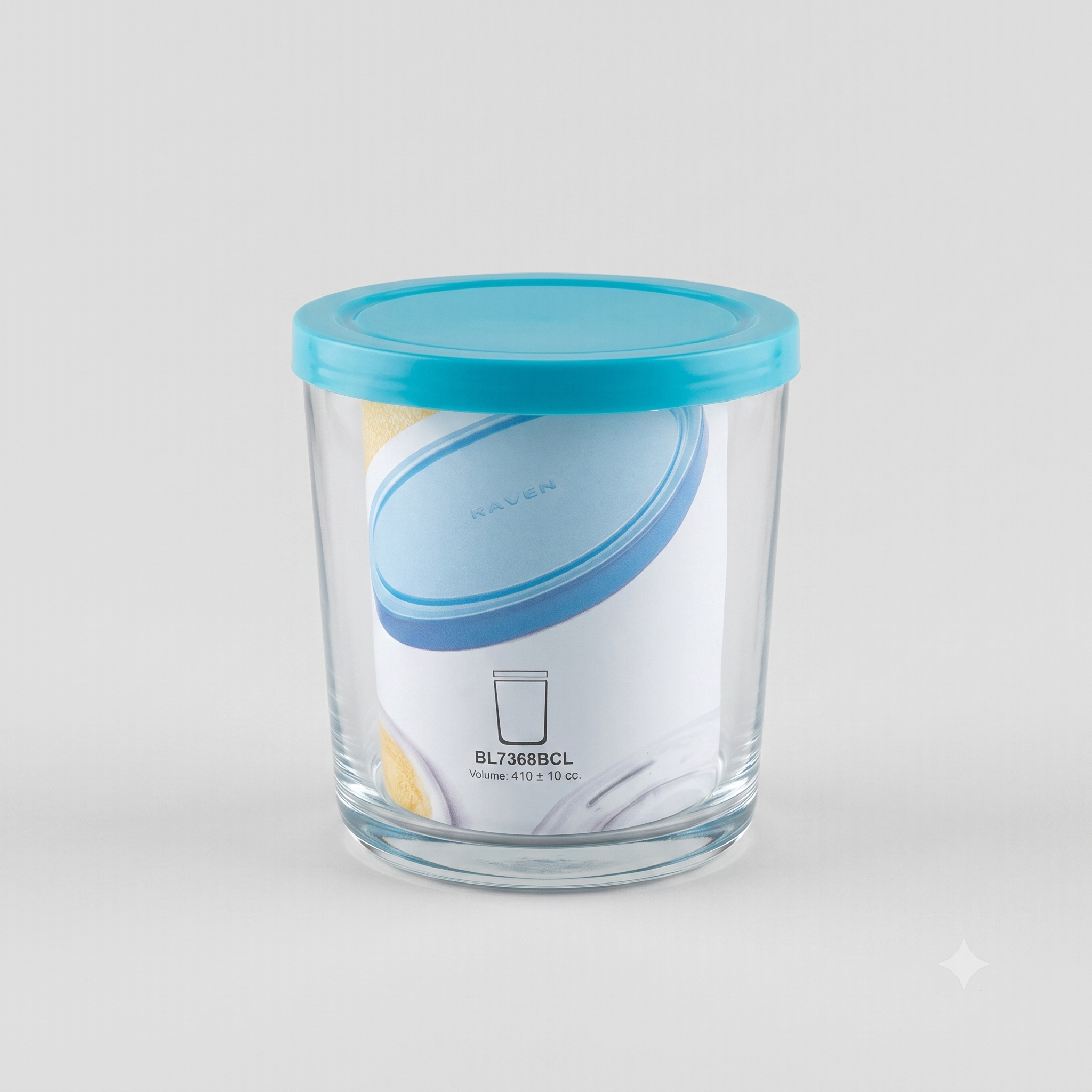 Tray with plastic lid BL7369BCL