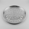 Round stainless steel tray, 55 cm
