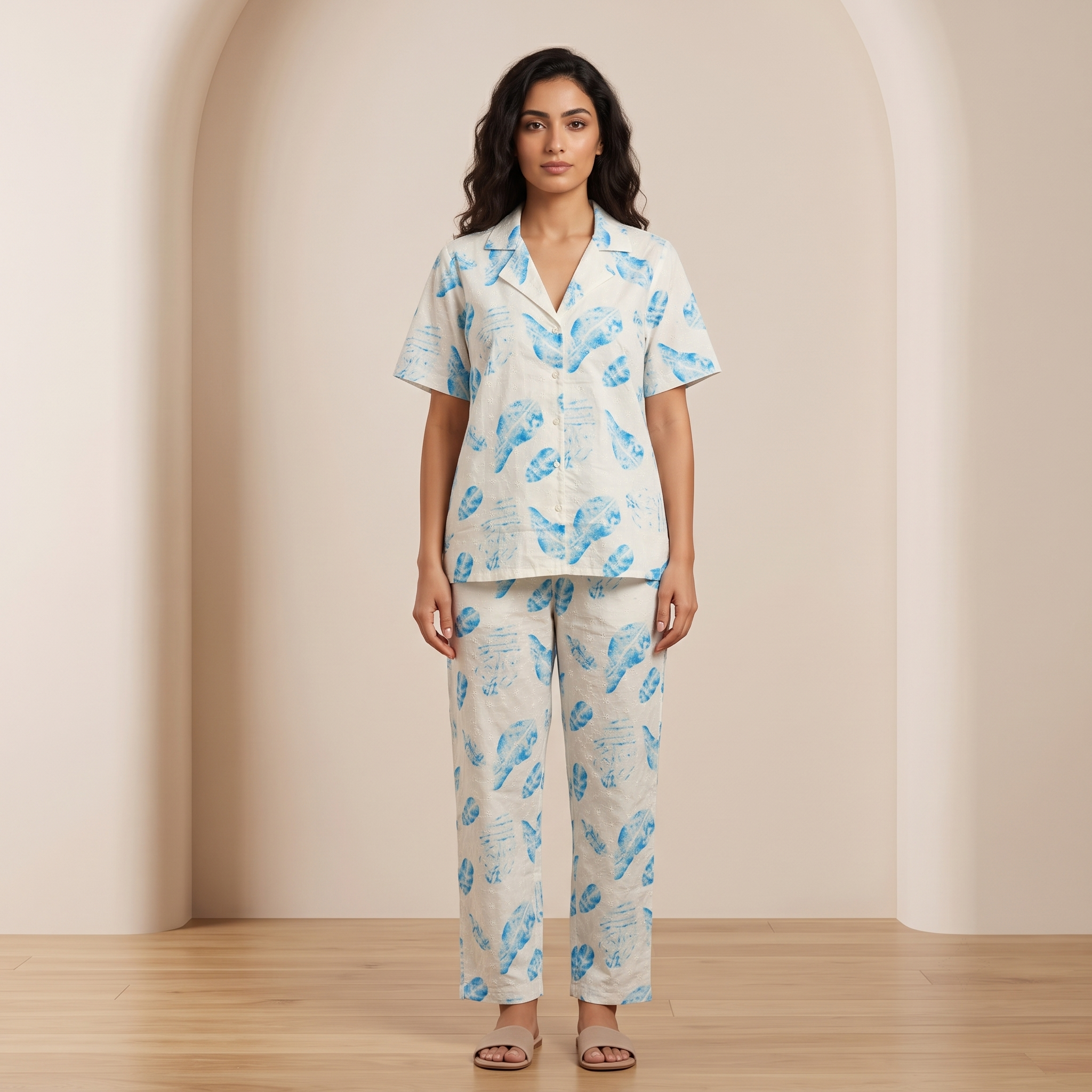 Womens Pajamas 2Pcs 9322 (B)
