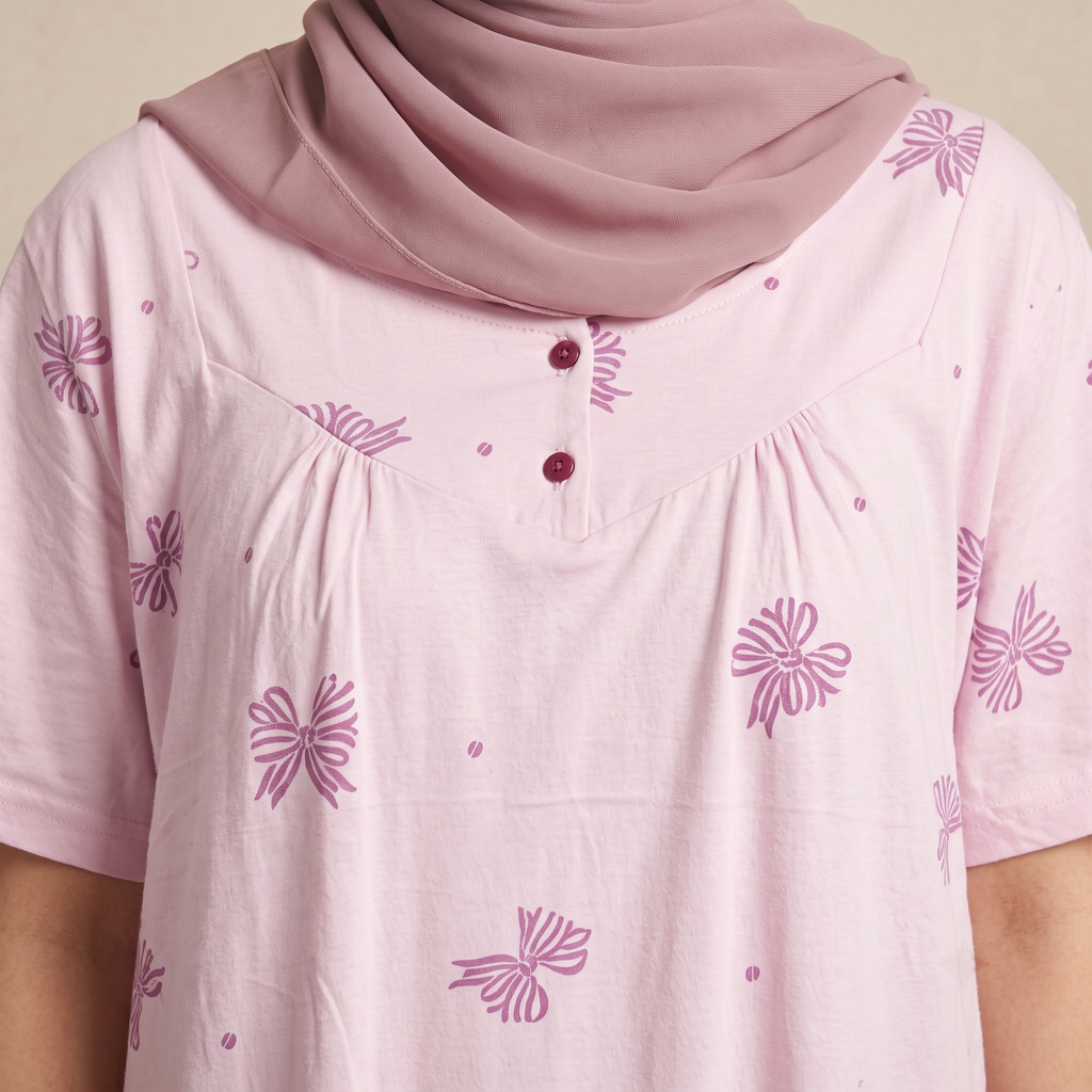 Womens Midi Bows Pink