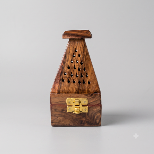 Wooden incense burner