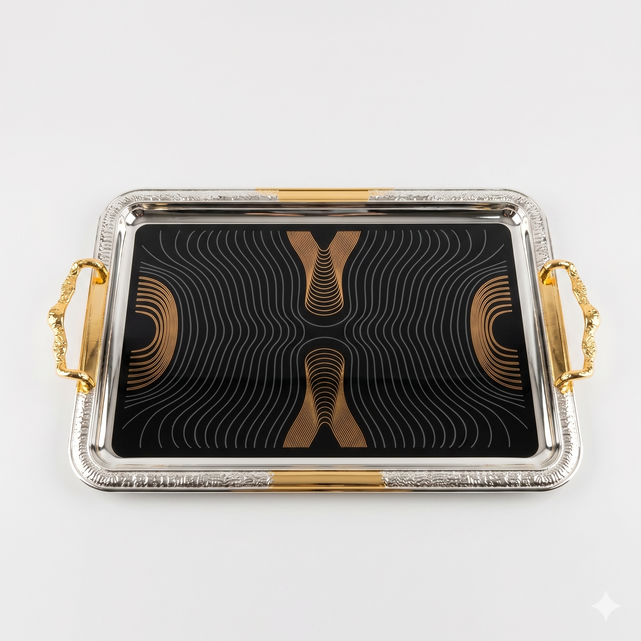Gold + Silver Serving Platters 24-3035