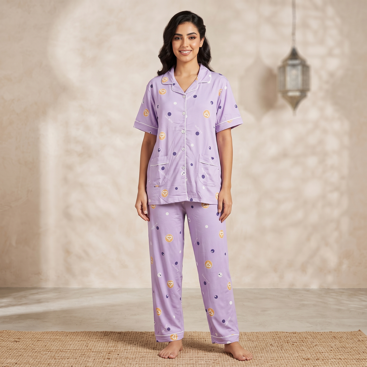 Womens Pajamas 2Pcs 691