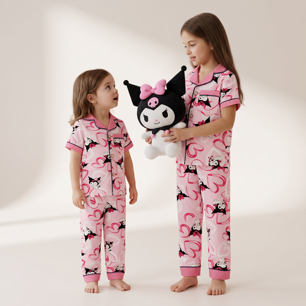 Kuromi Love Kids H/S Pajamas