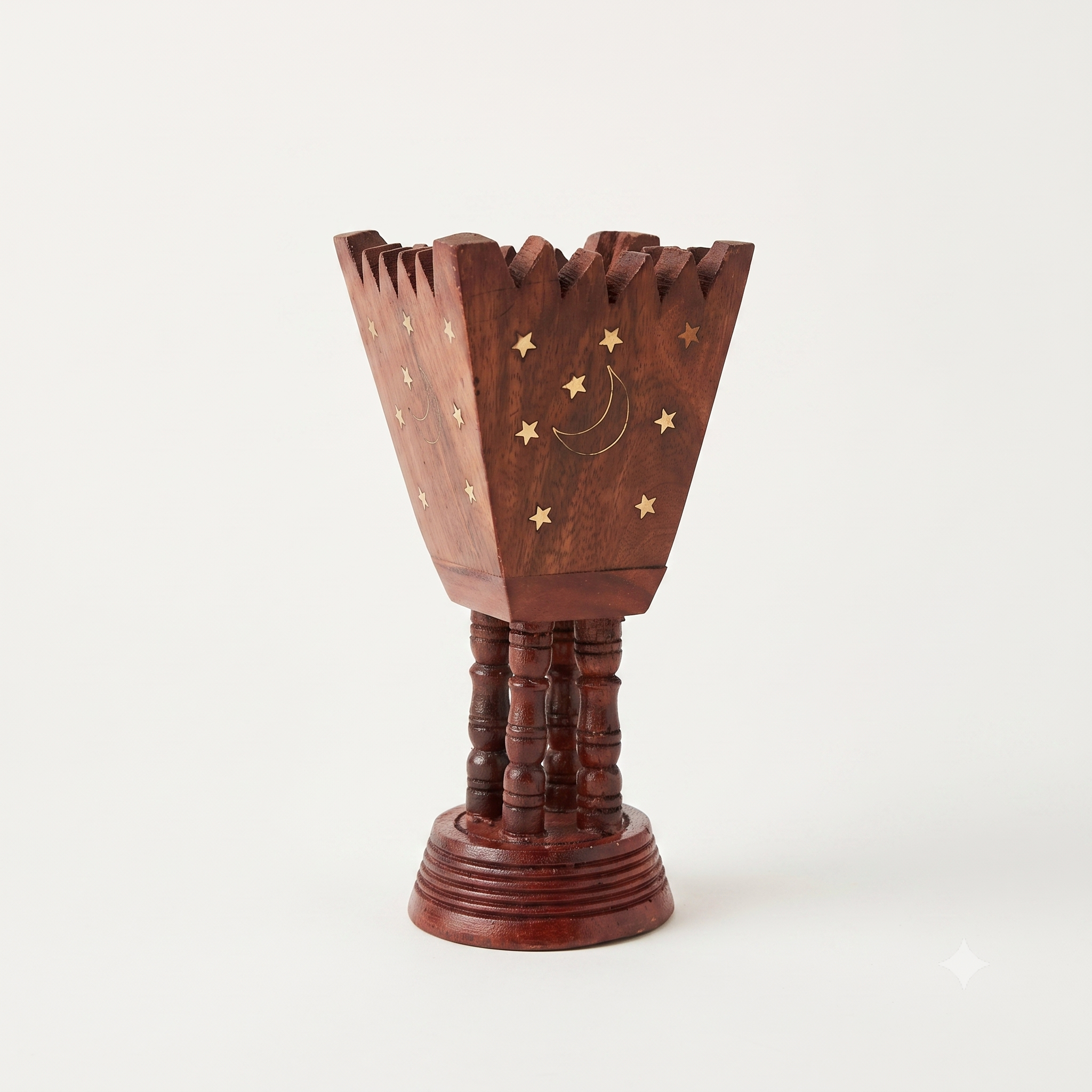Wooden incense burner