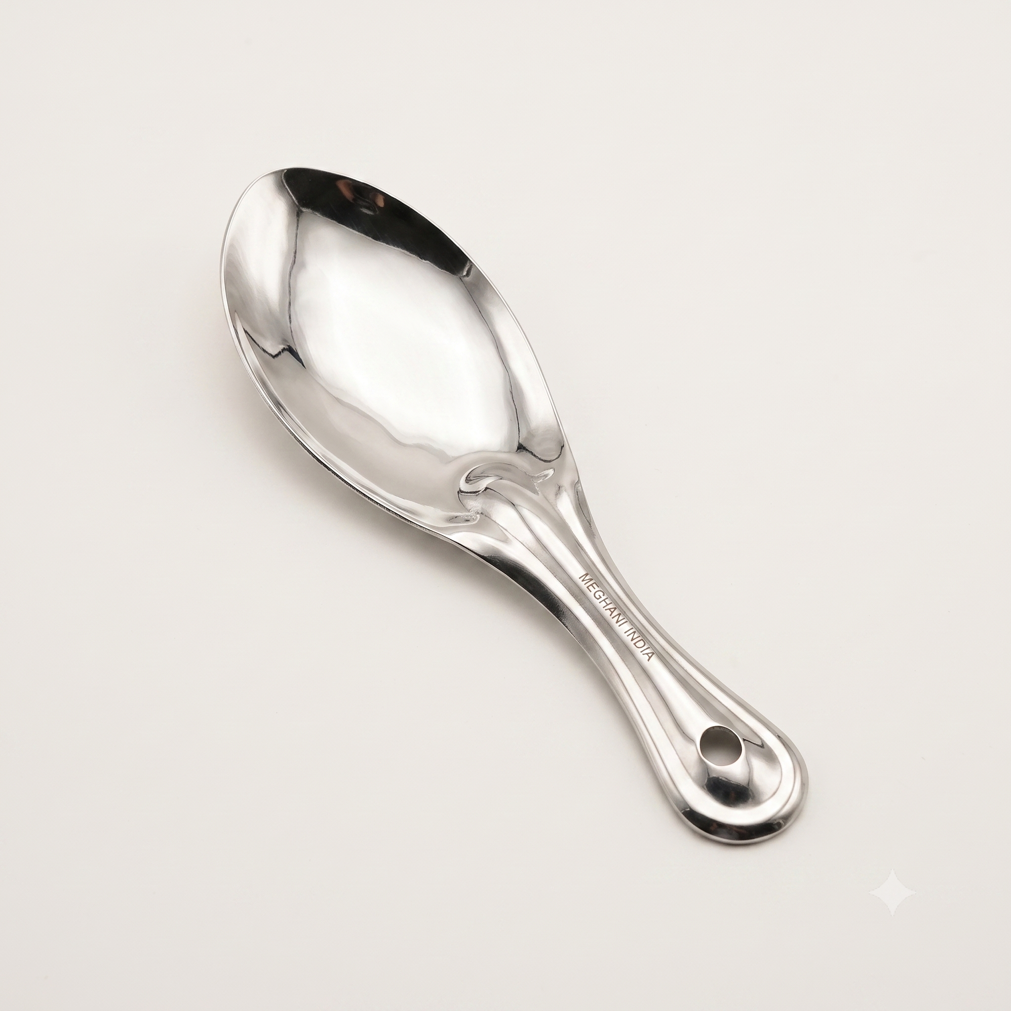 Steel rice serving spoon No. 2