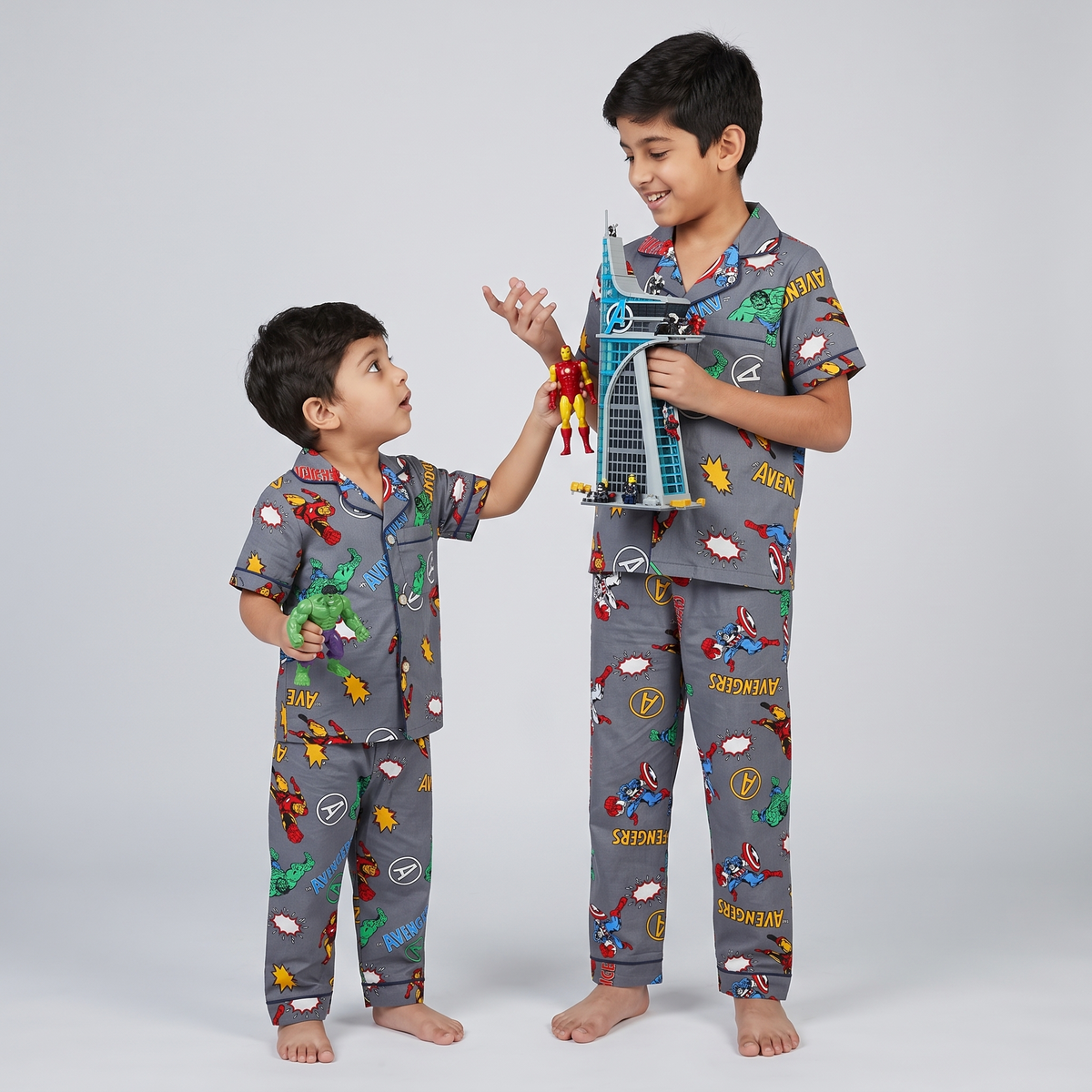 The Avenger War Kids H/S Pajamas