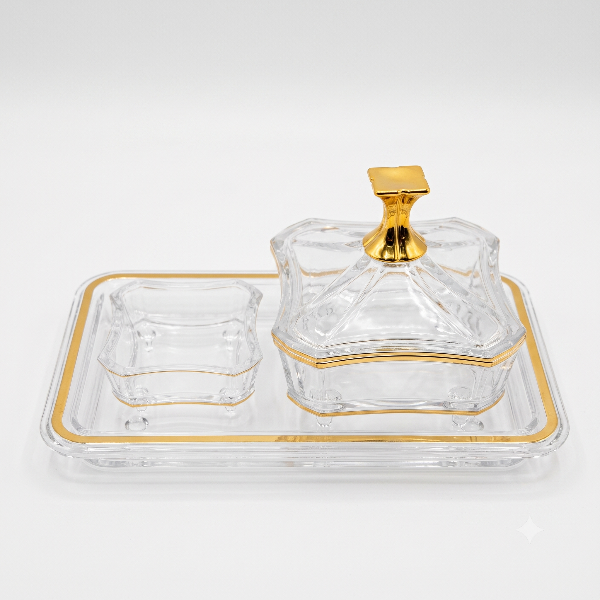 Acrylic tray with 54 transparent dates