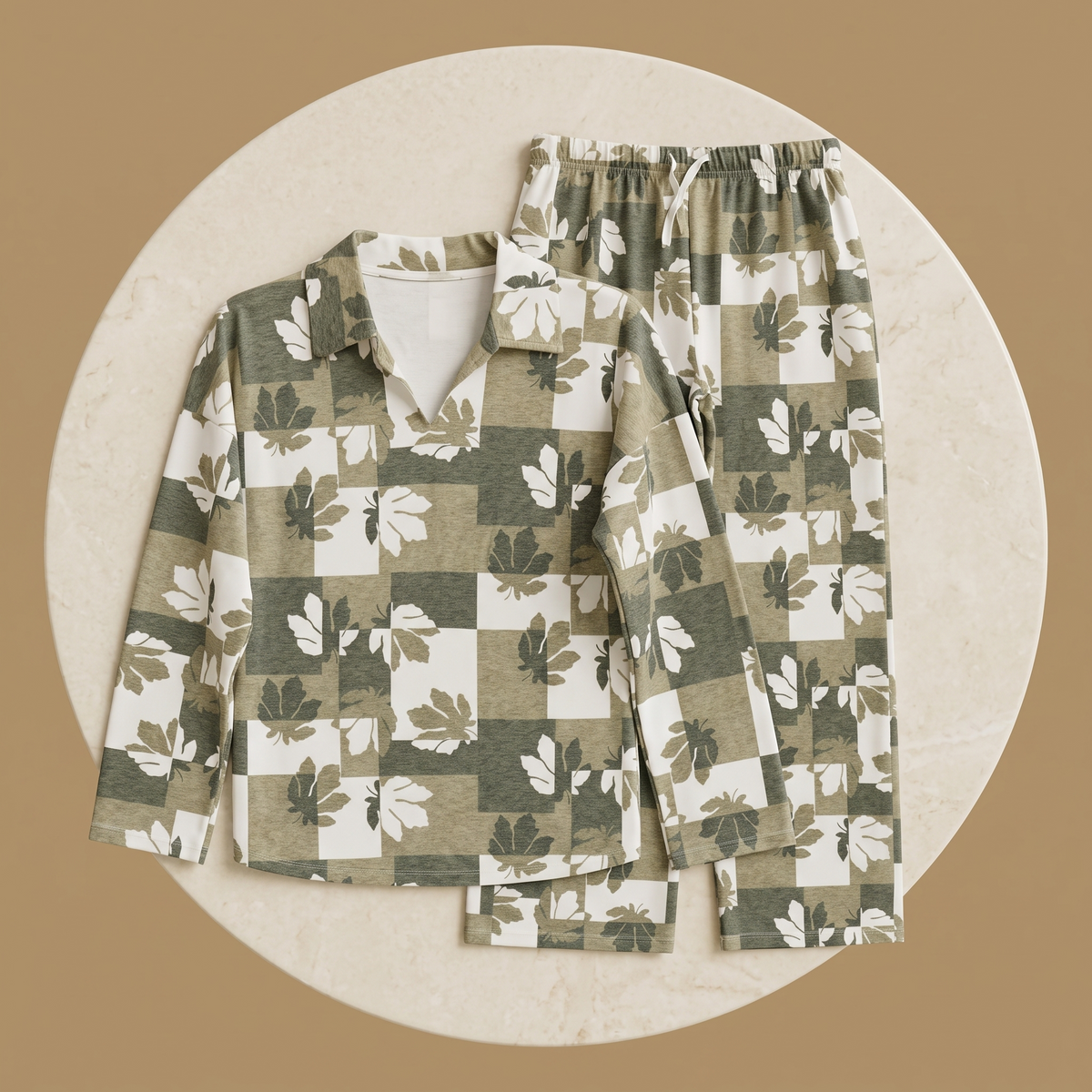 Womens Pyjama 2 Pcs 9182