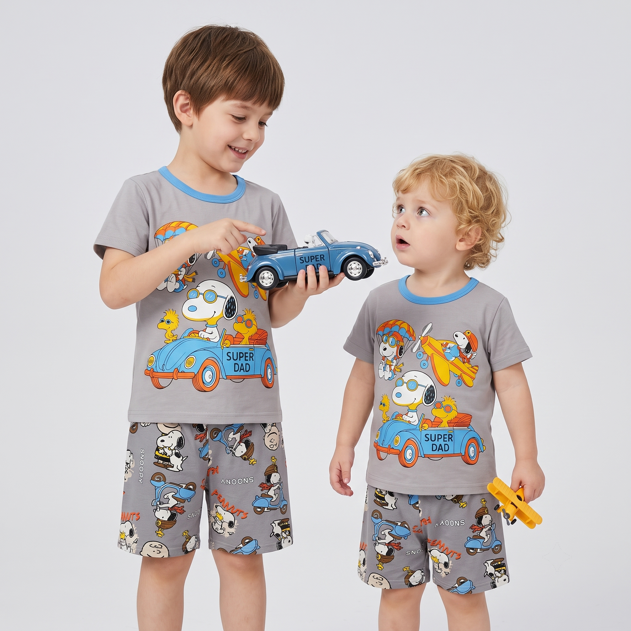 Snoopy Traveller H/S Short Set