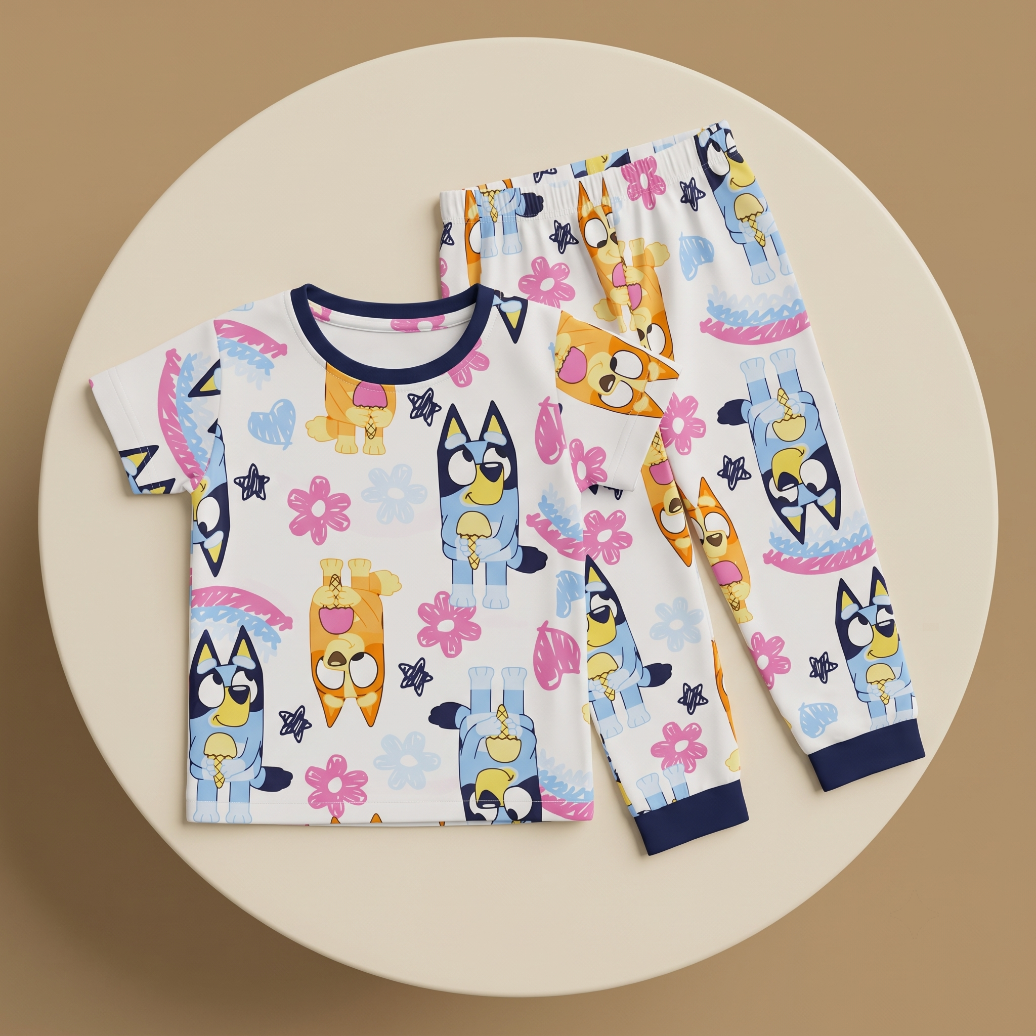 Bluey Flowers H/S Pajamas
