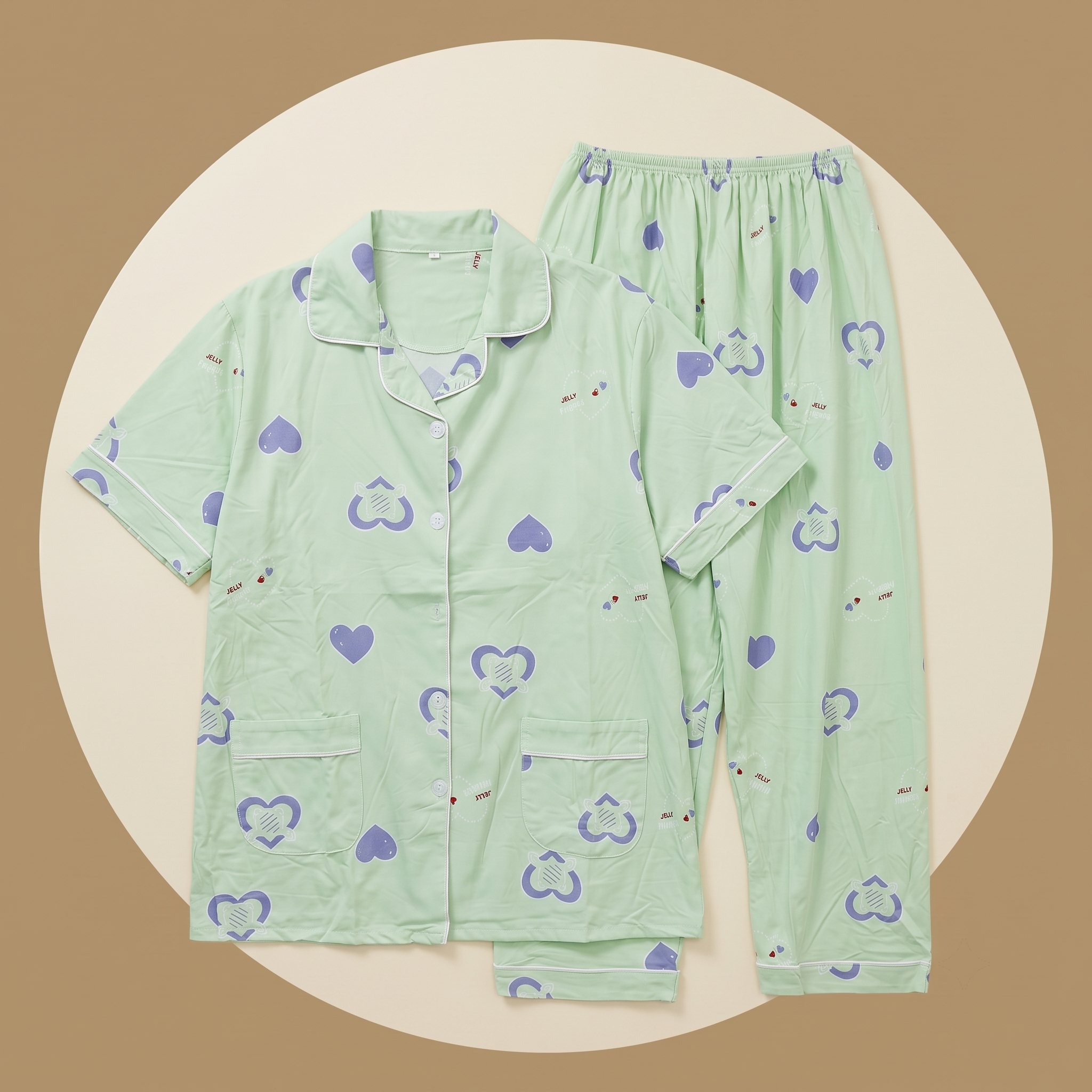 Womens Pajamas 2Pcs 658