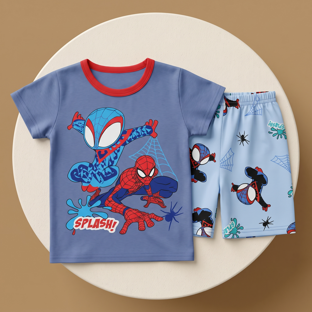 Spidey Splash Blue H/S Short Set
