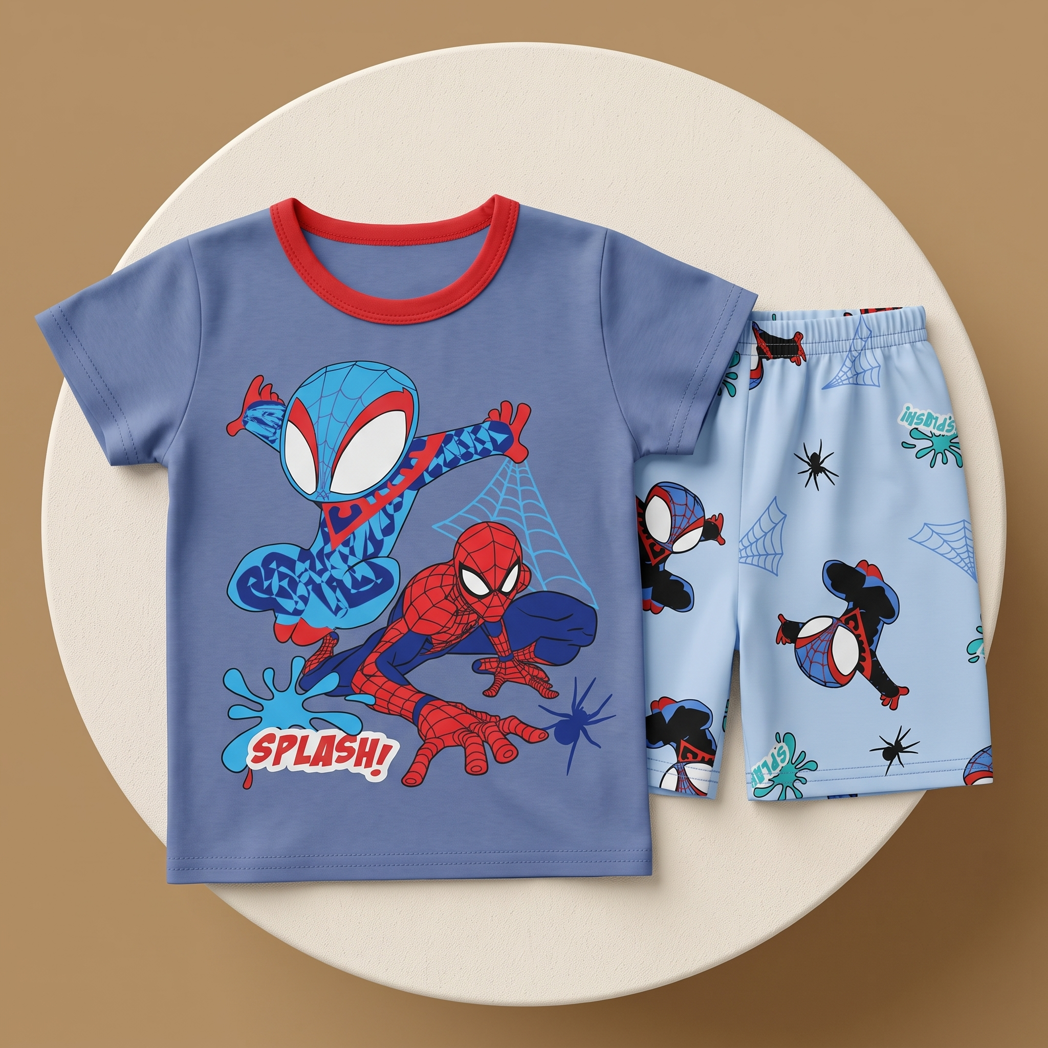 Spidey Splash Blue H/S Short Set