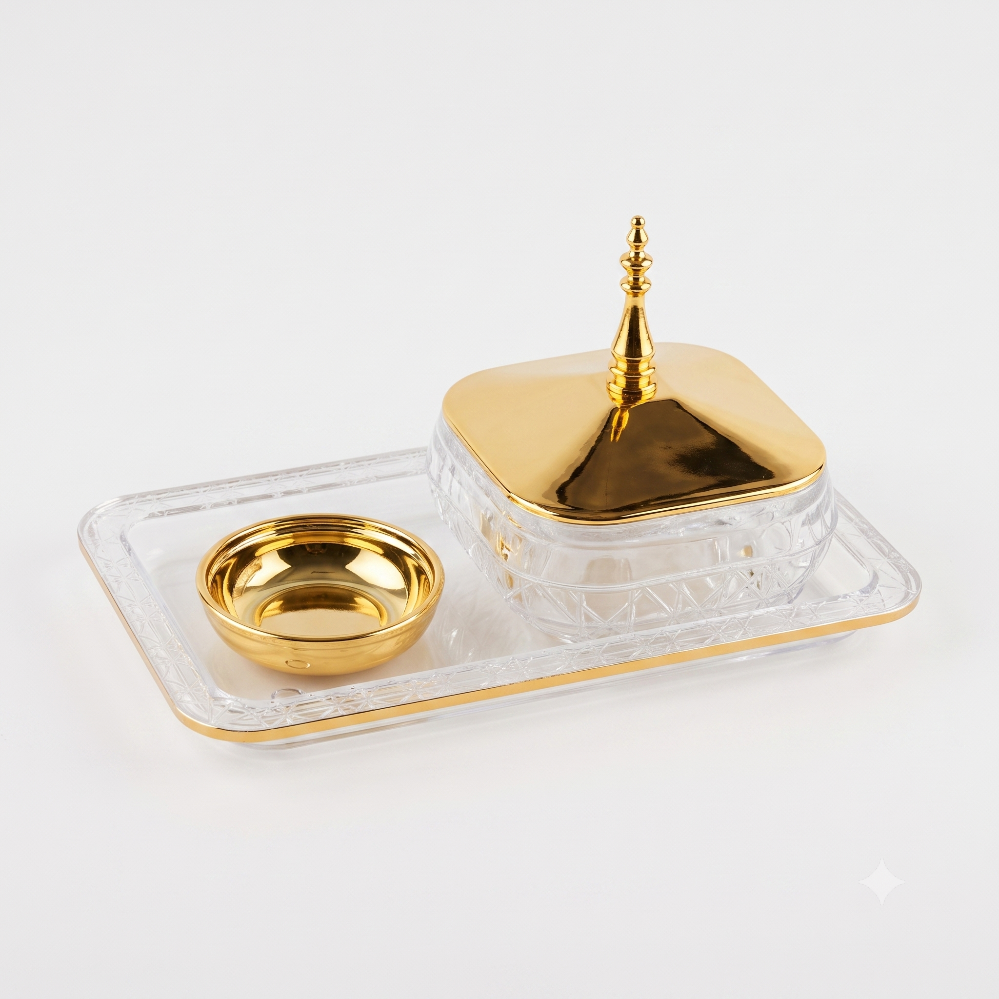طبق حلوى مع غطاء S-2558