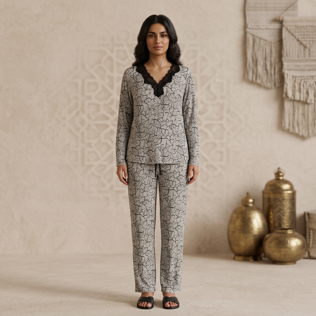 Womens Pyjama 2 Pcs 9143
