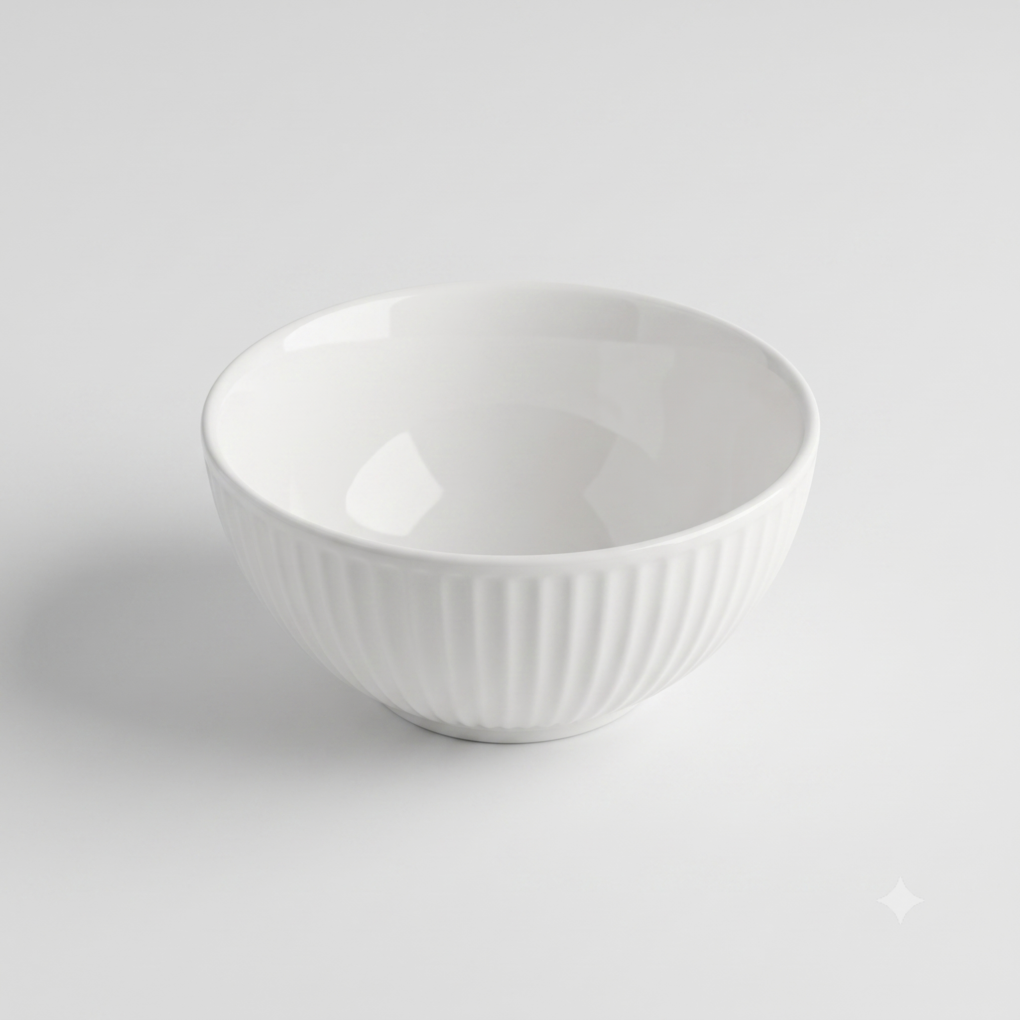 White Porcelain Dessert Bowl [ BW22-07 ]