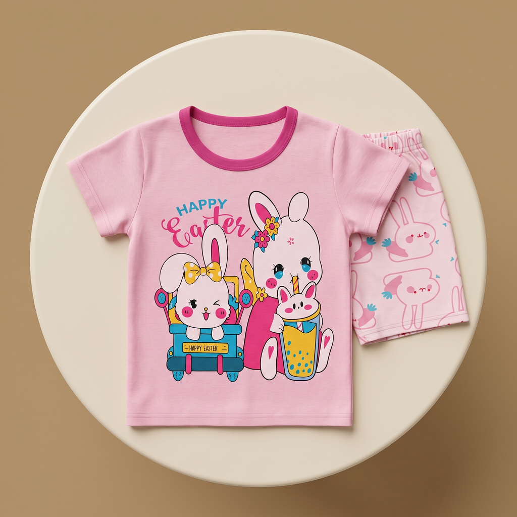 Happy Easter H/S Short Set