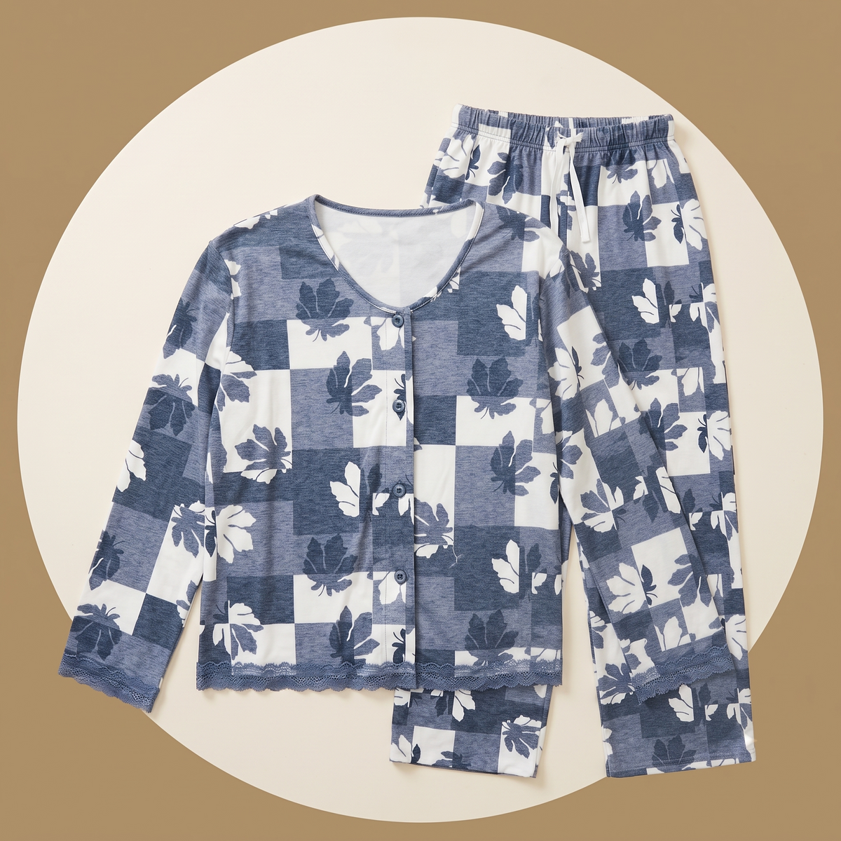 Womens Pyjama 2 Pcs 9183