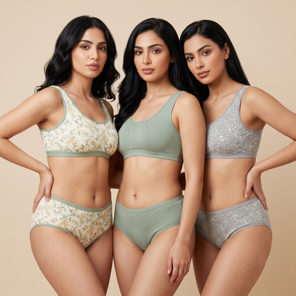 Womens Underwear 3Pcs Set 1010-11