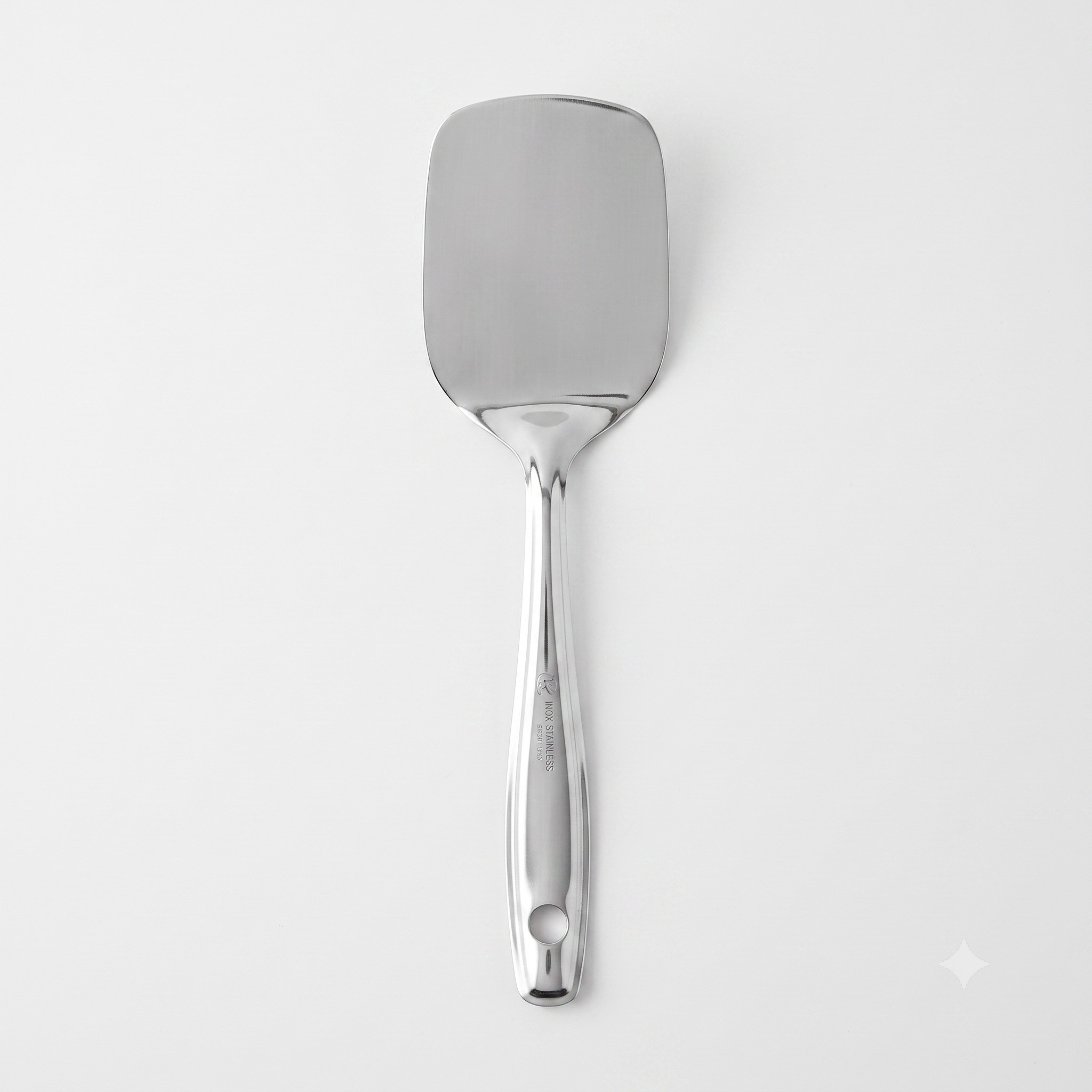 Plain small stainless steel scoop