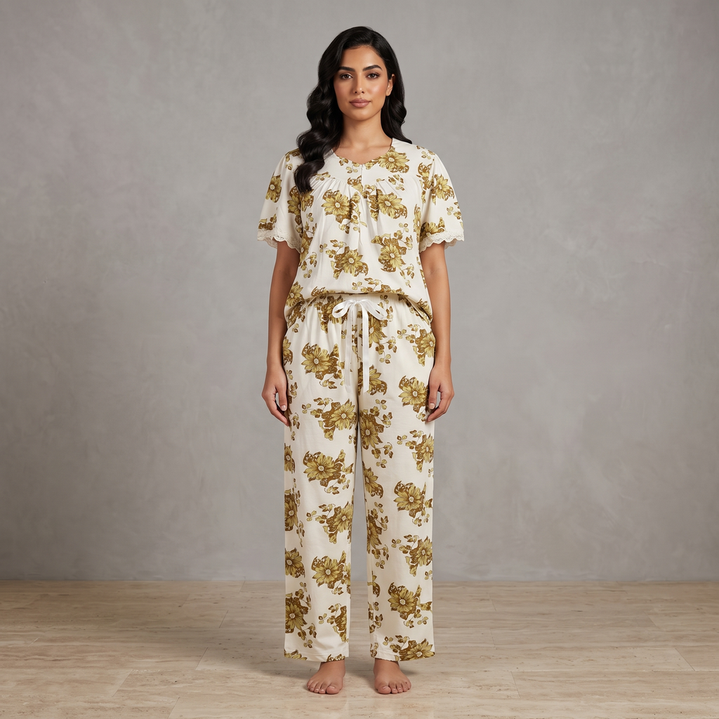 Womens Cotton Pyjama Set LS-126/J-46