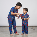 Spiderman Dark Blue Kids H/S Pajamas