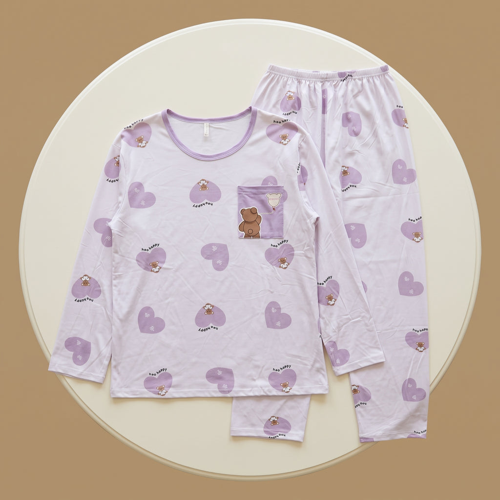 Womens L/S Pajamas 2Pcs 606