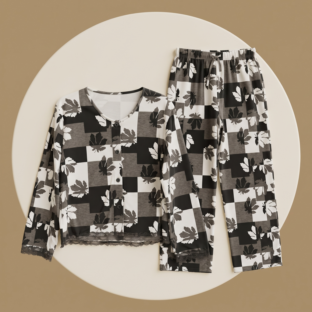 Womens Pyjama 2 Pcs 9183