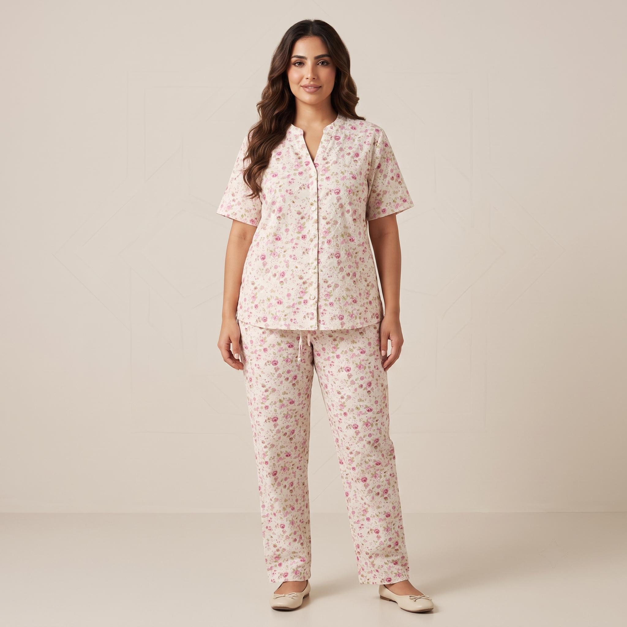 Womens Pajamas 2Pcs 9331 (A)