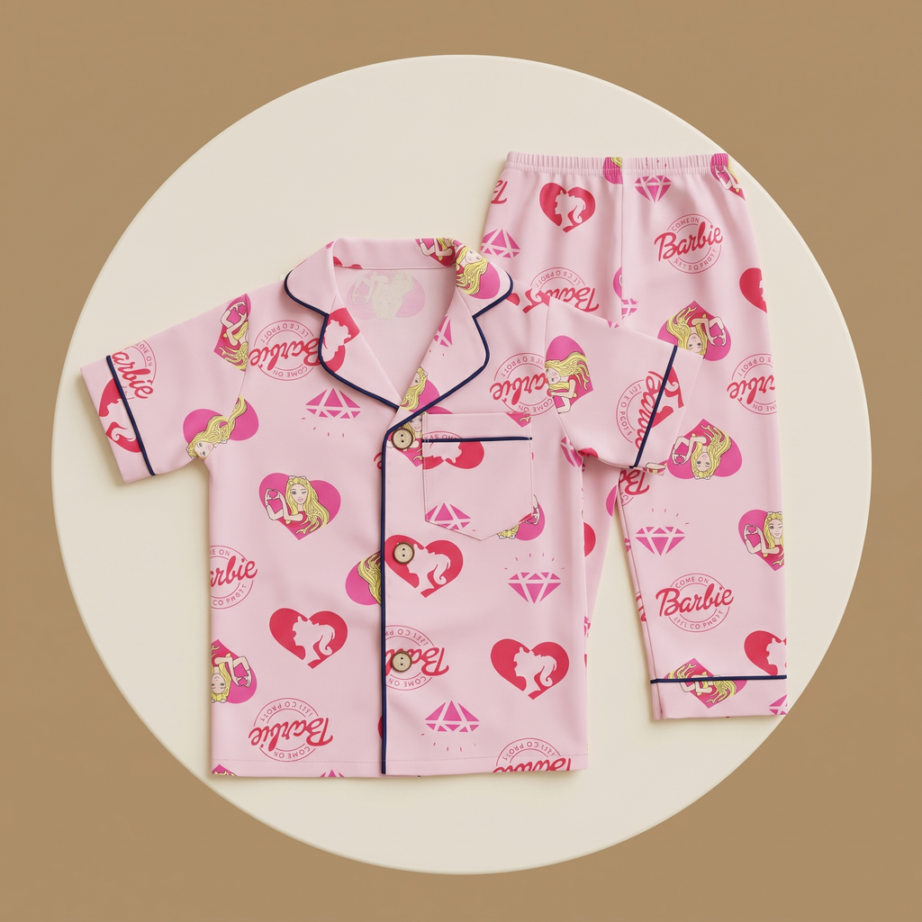 Barbie Diamond Kids H/S Pajamas
