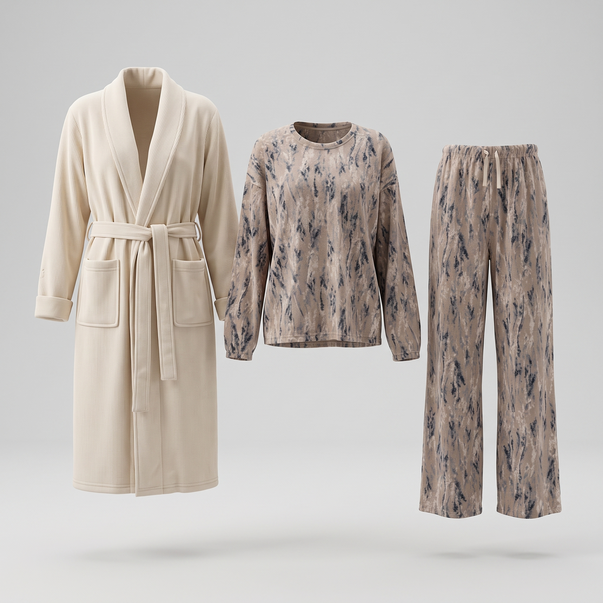 Womens Pyjama 3 Pcs 9140