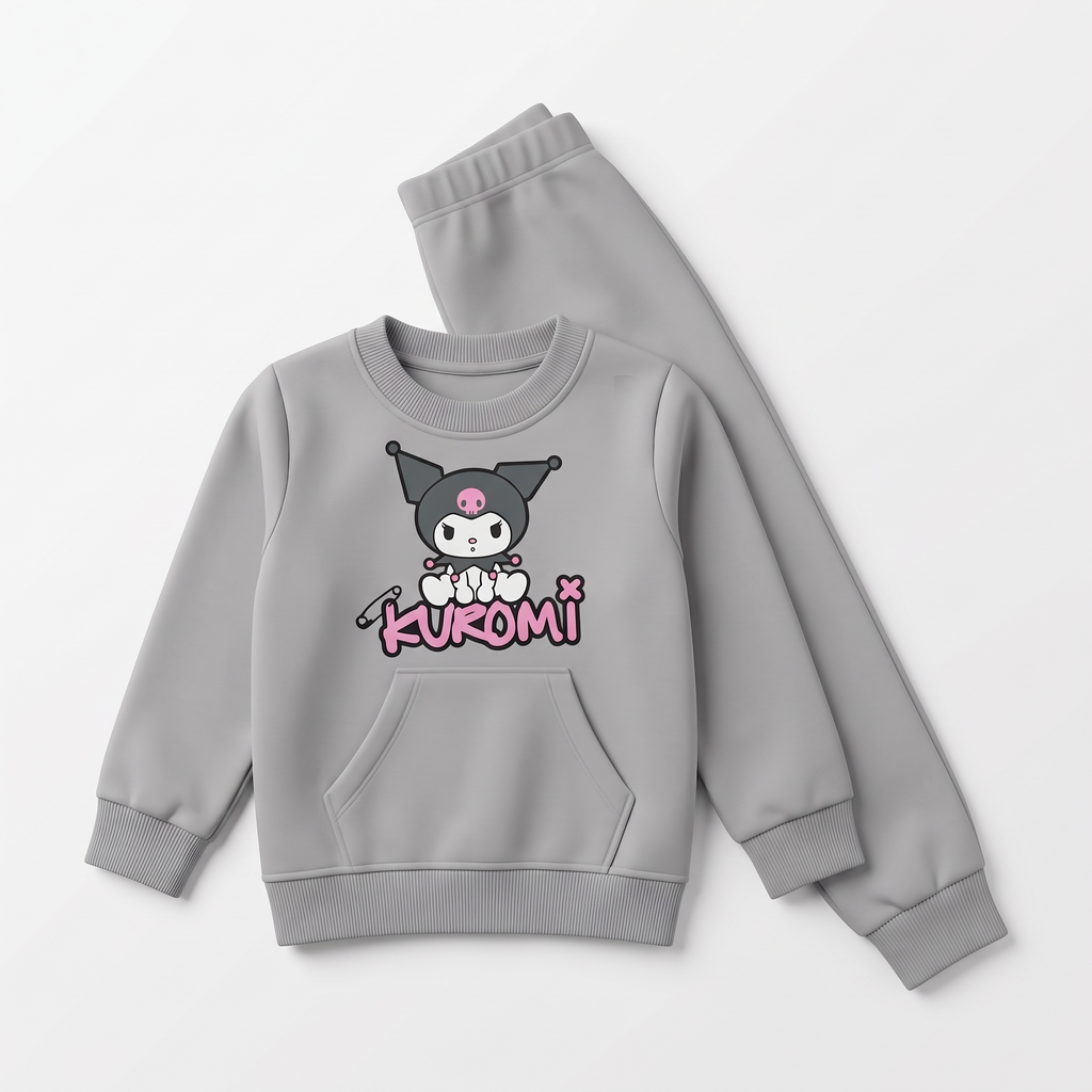 Sitting Kuromi Girls L/S Pajamas