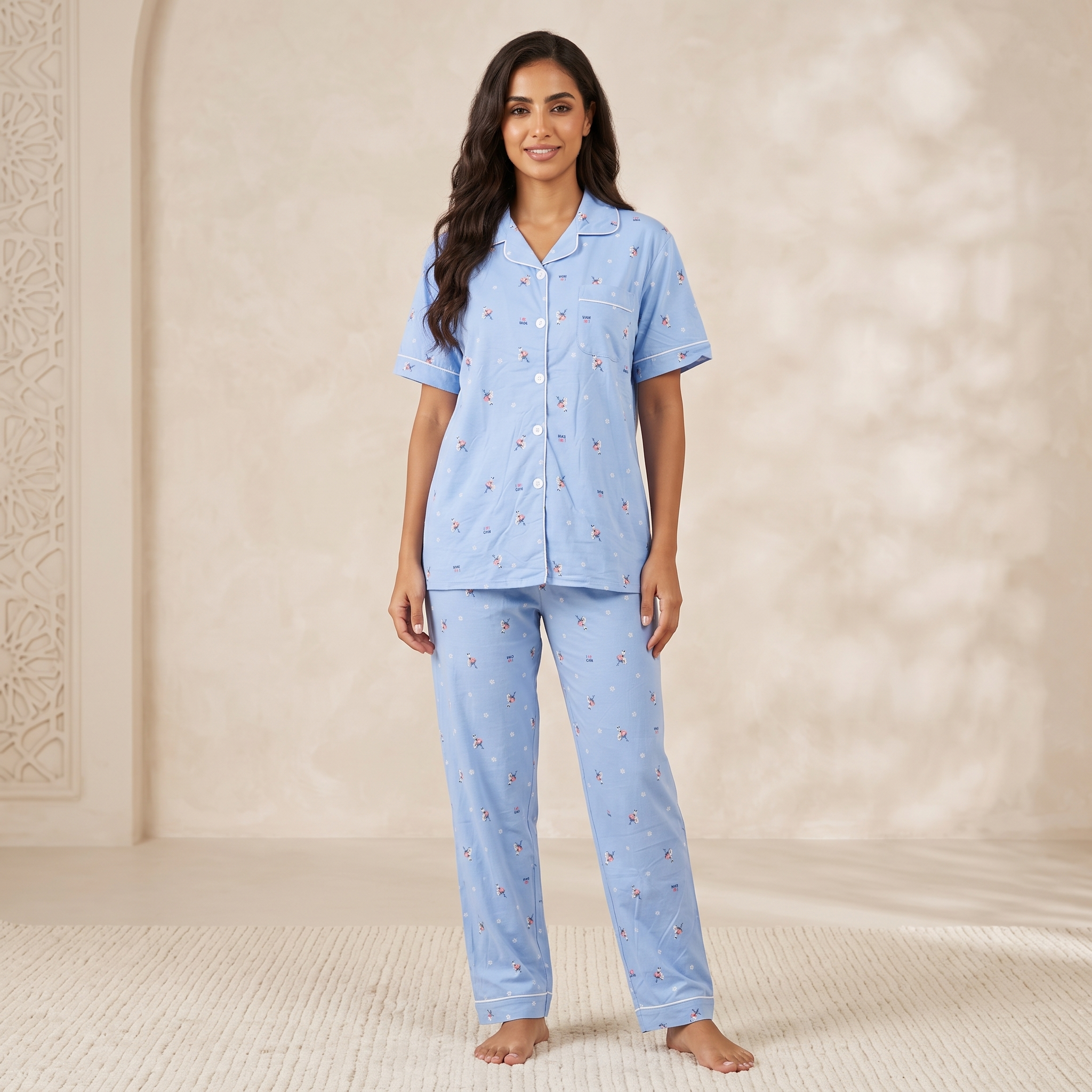Womens Pajamas 2Pcs 679
