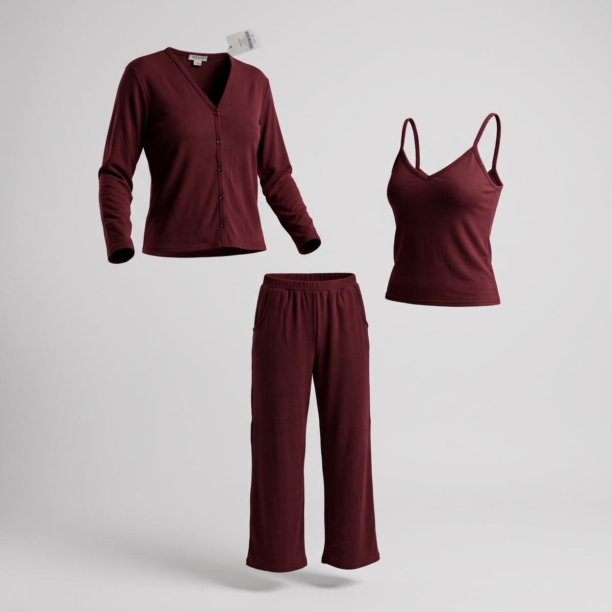 Womens Pyjama 3 Pcs 9169