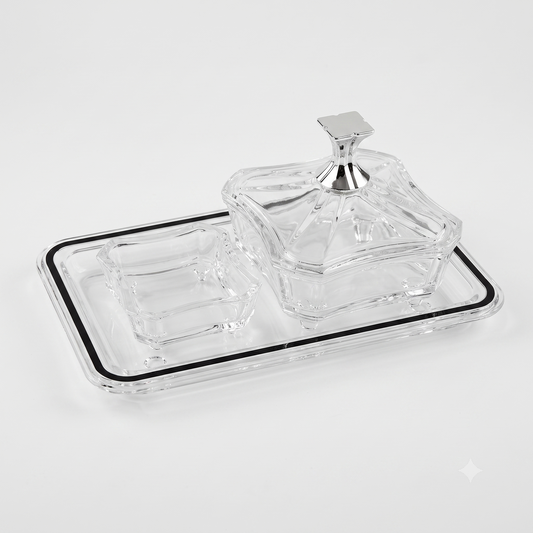 Acrylic tray with clear dates 26