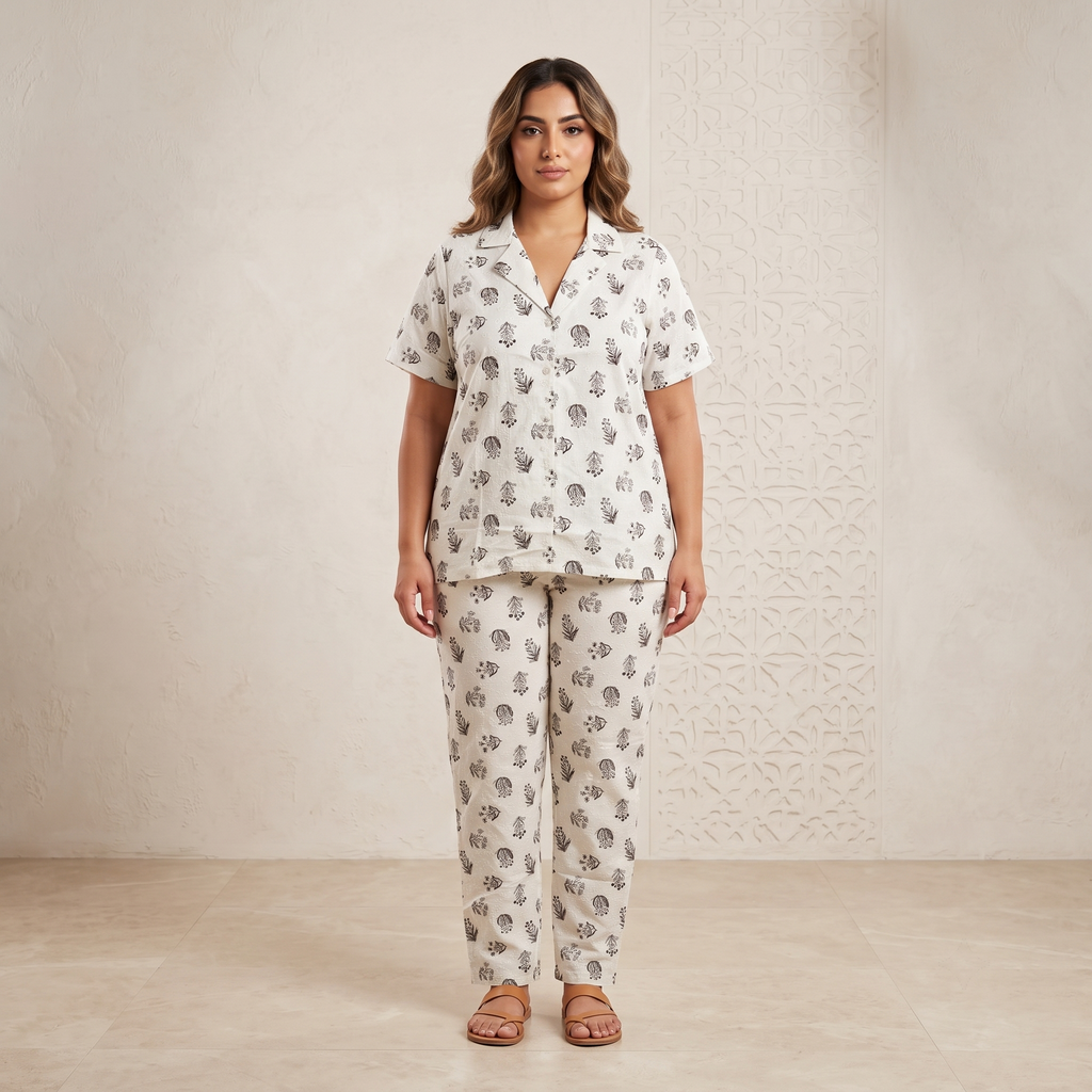 Womens Pajamas 2Pcs 9272 (D)