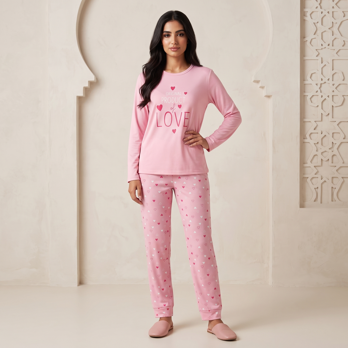 Womens L/S Pajama 2Pcs WB13021