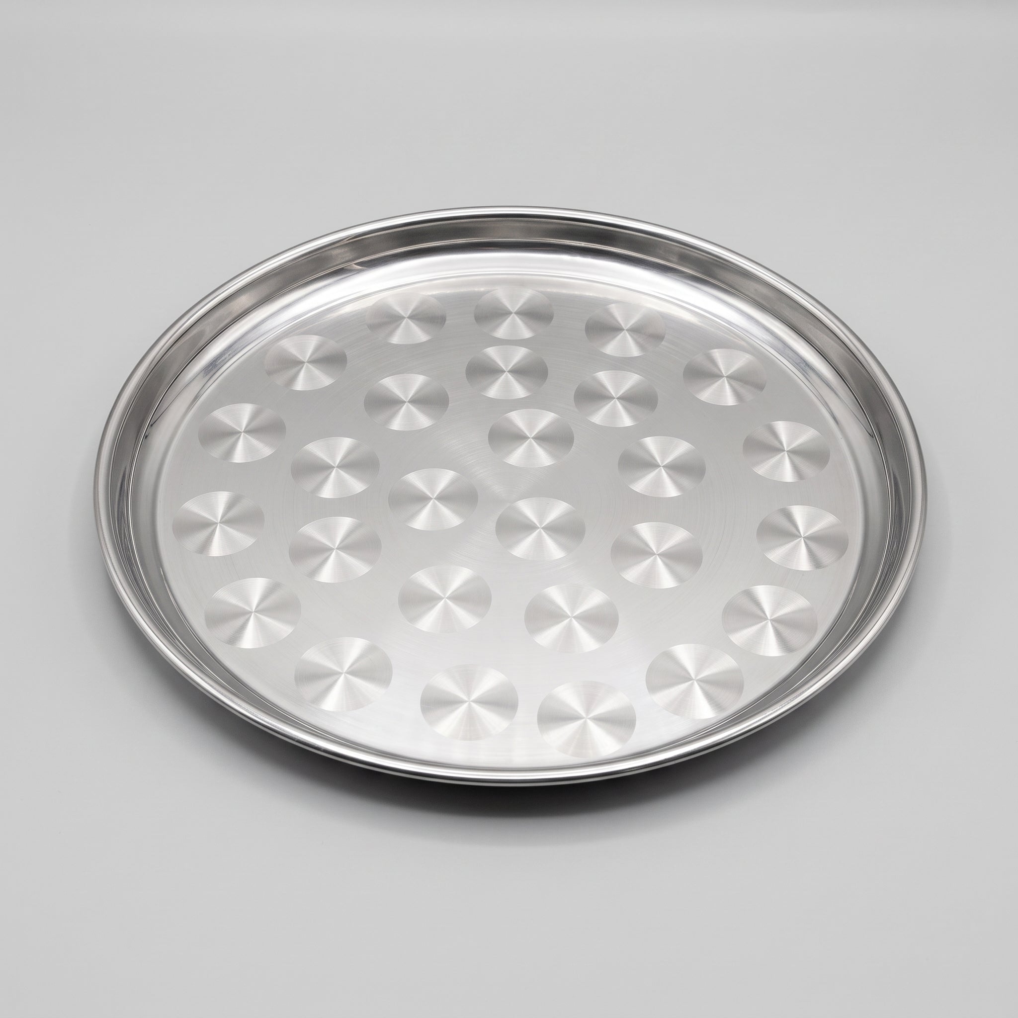 Deep Round Stainless Steel Tray - 35