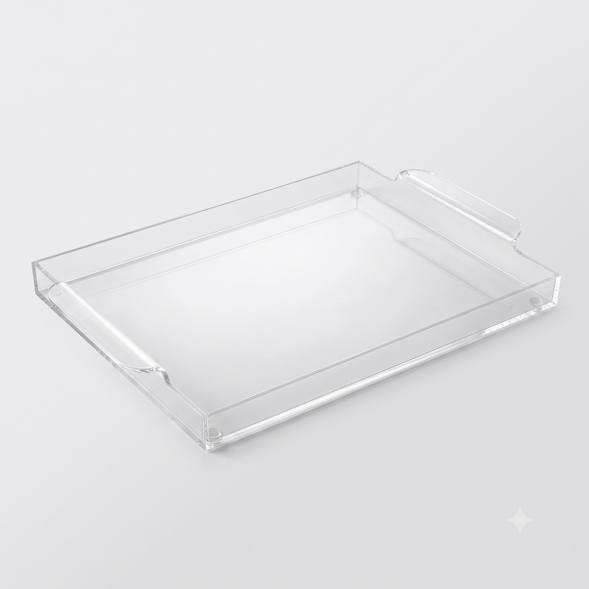 TR23-03-L Rectangular Tray Large Clear