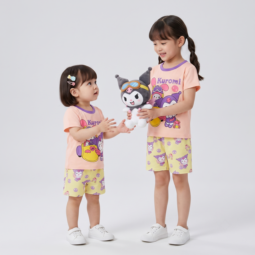 Flying Kuromi H/S Short Set