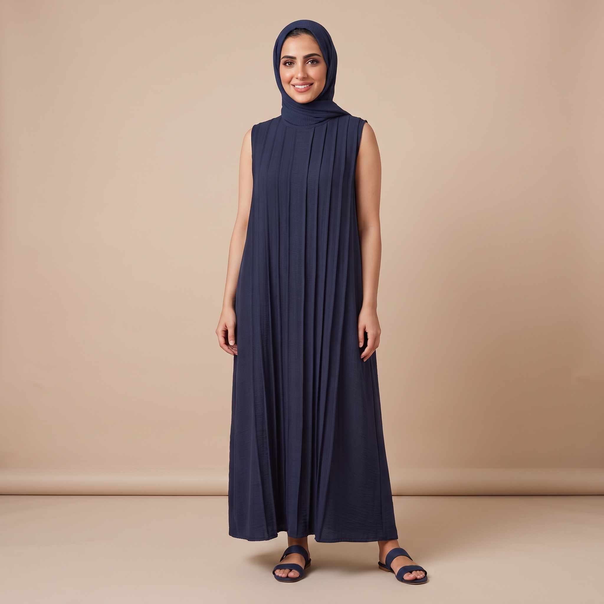 Womens Sleeveless Fustan 727