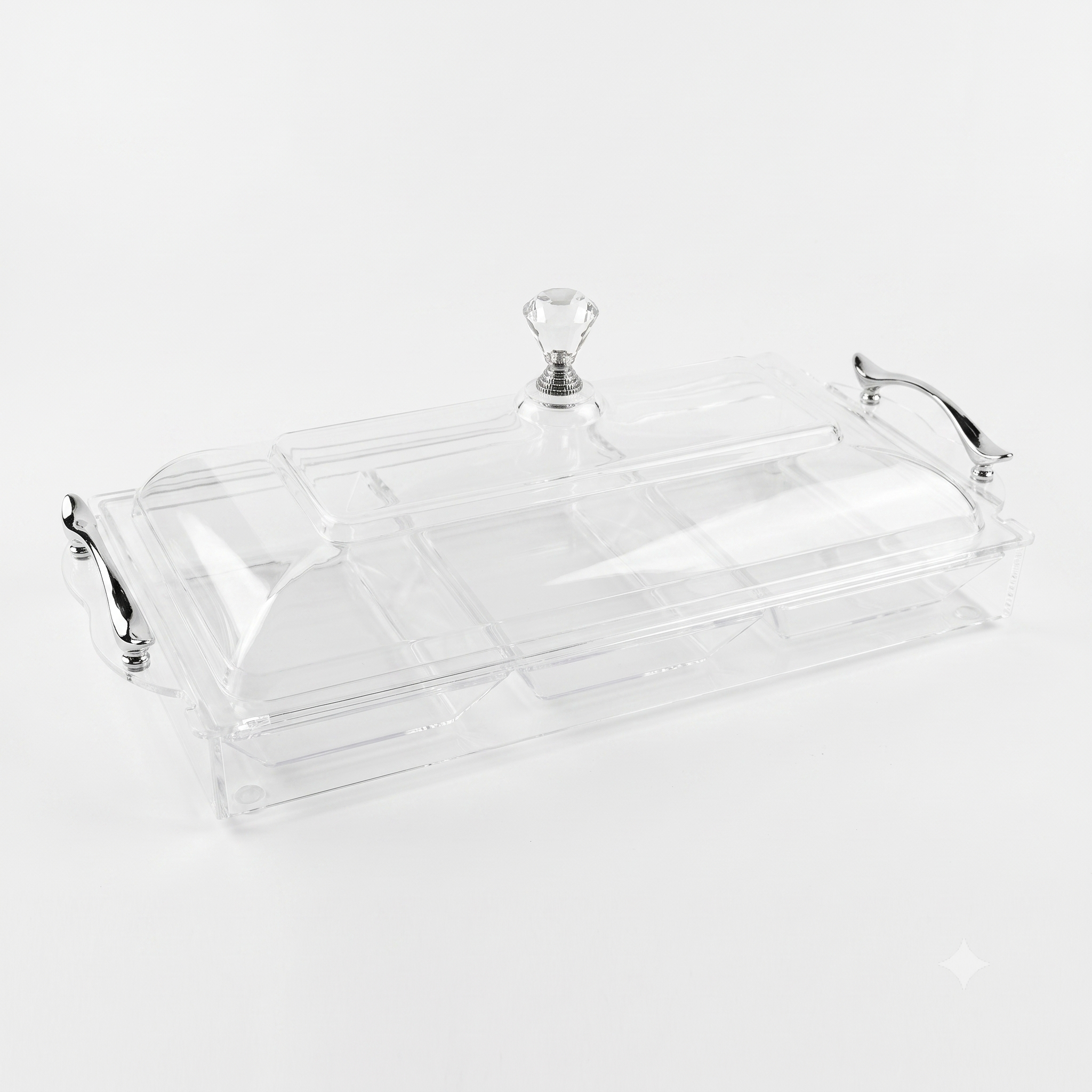 Clear Rectangular Acrylic Tray 3