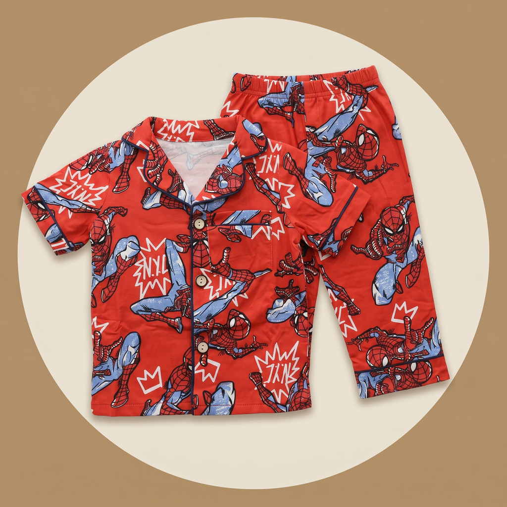 NYC Spiderman kids H/S Pajamas