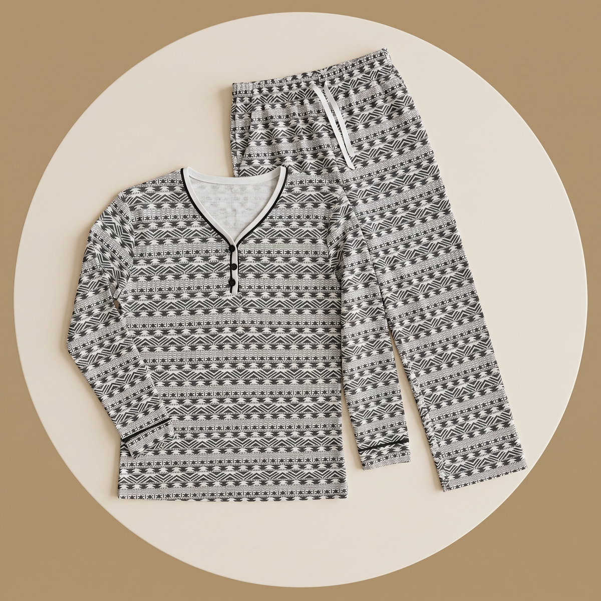 Womens Pajama 2Pcs HM-70541
