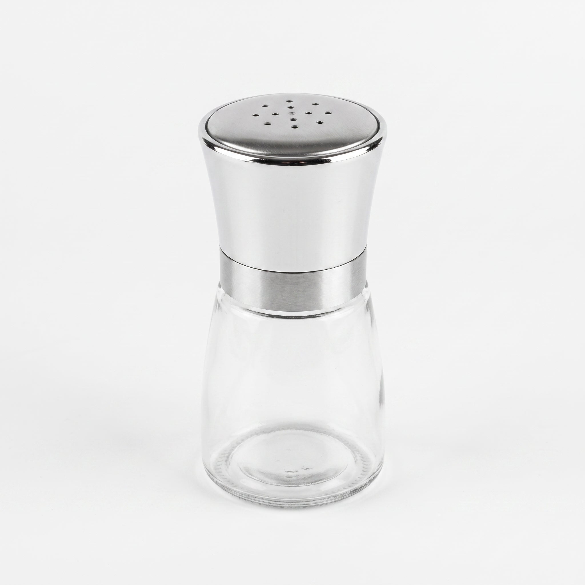 Glass salt shaker with steel lid 3727