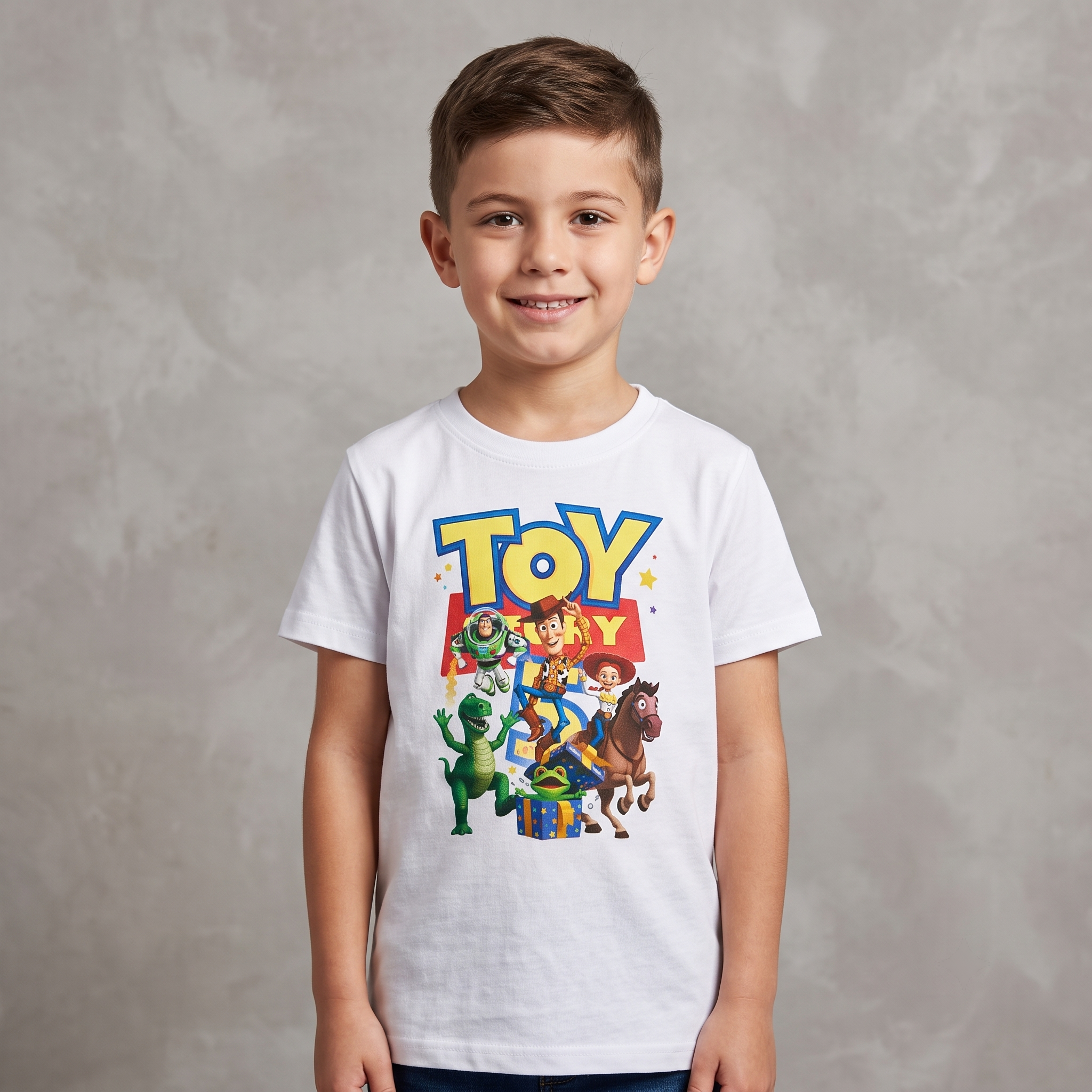 Toy Story White Kids H/S T-Shirt