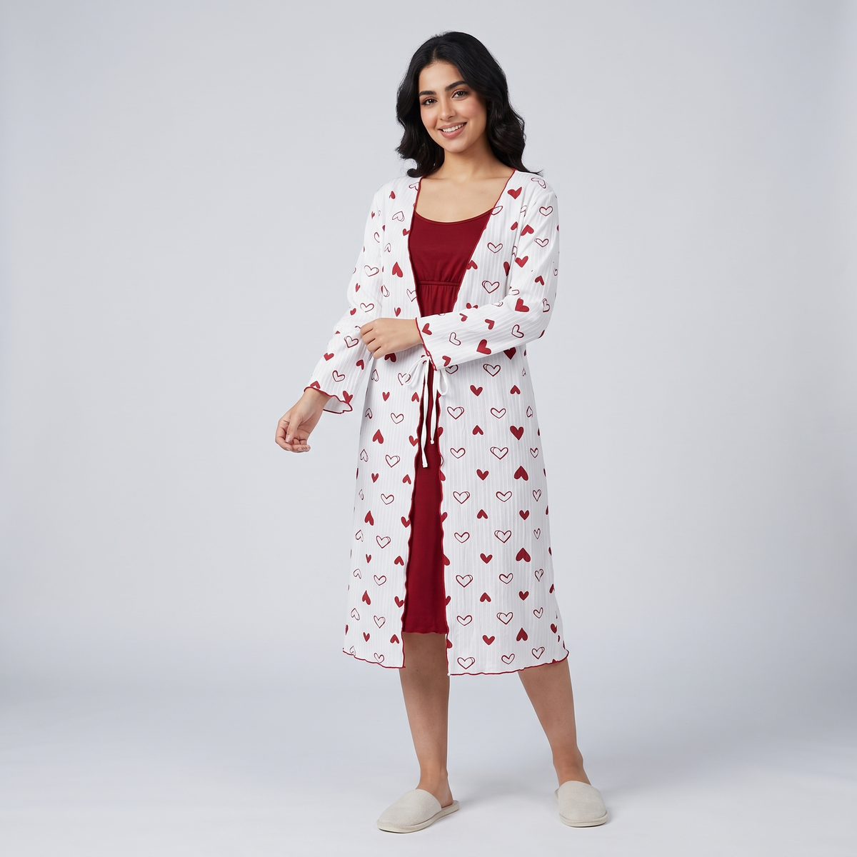 Womens Robe 2Pcs HM-70524