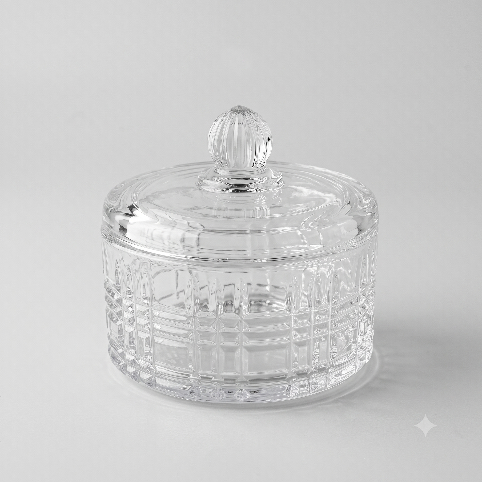 Heavy glass vase